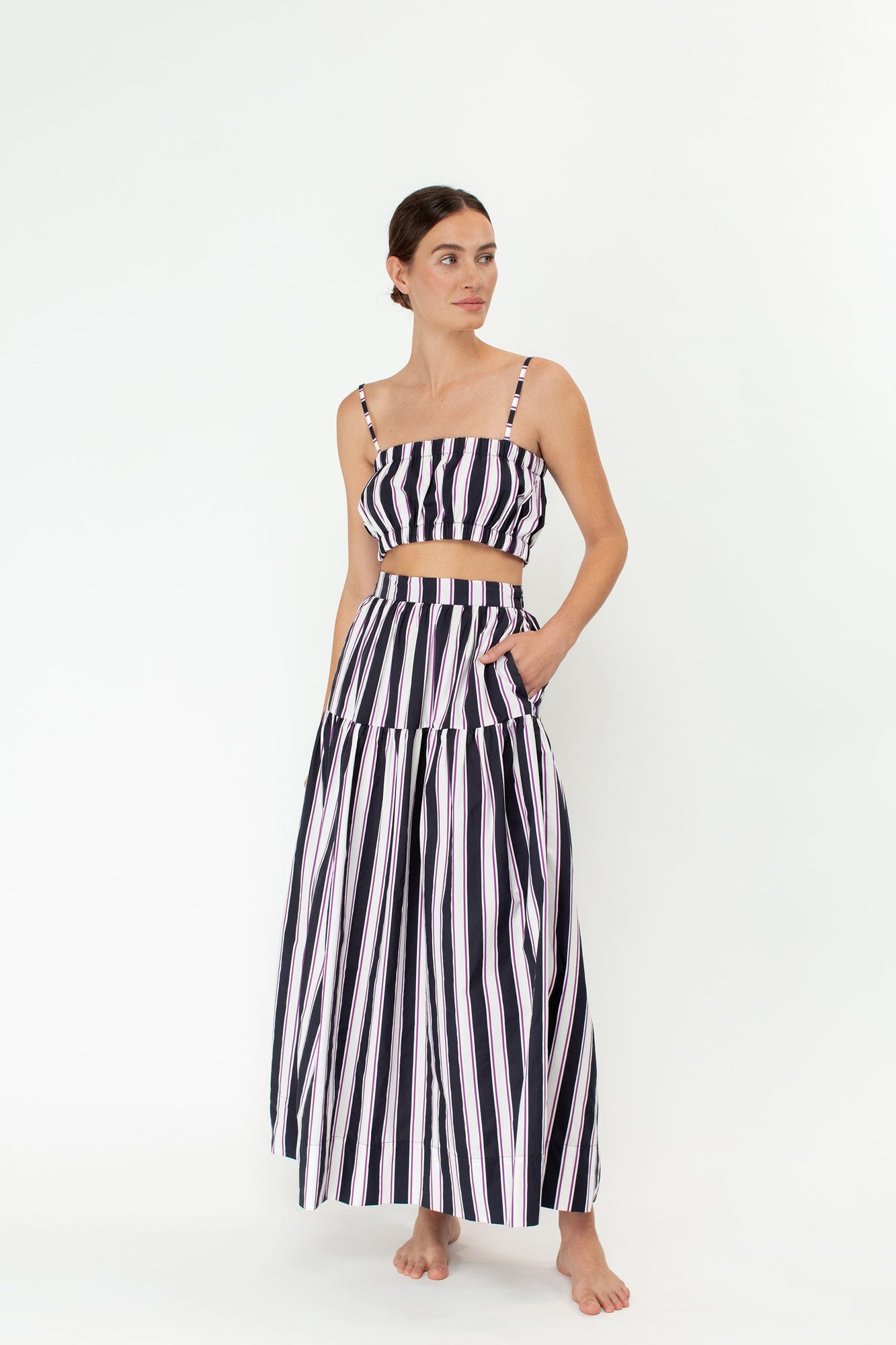 Alora Skirt | Cabana Stripe