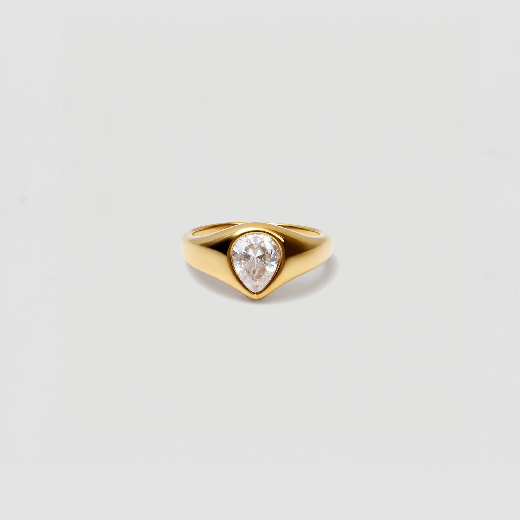 The Single Stone Ring | Gold