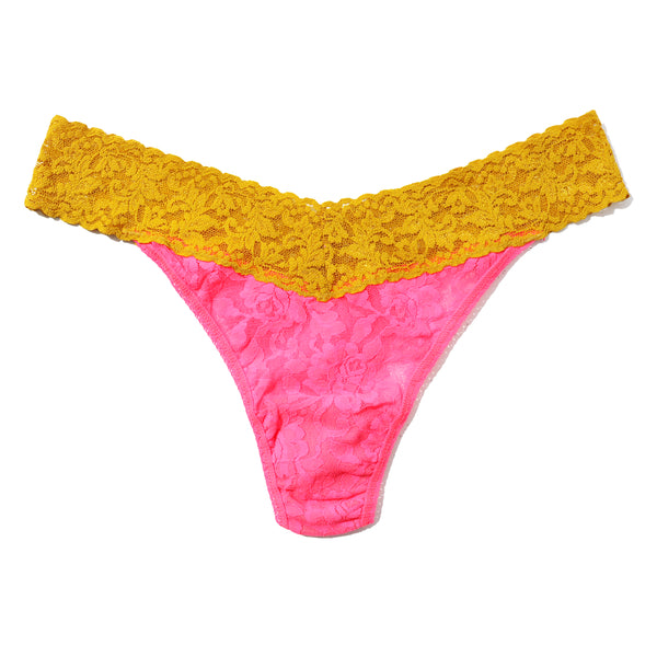 Signature Lace Original Rise Thong | Tpun/Topy