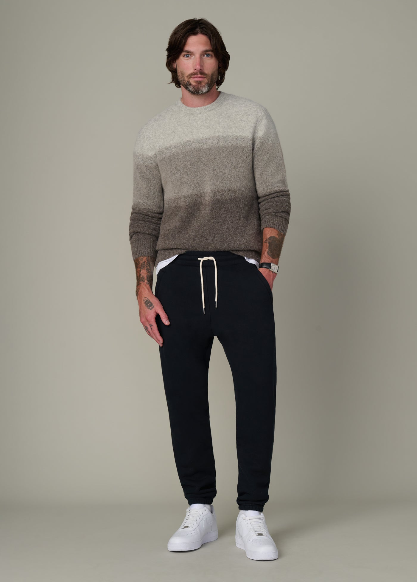 Black Bespoke Zip Pocket Jogger – stylish and functional men's joggers for daily wear.