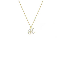 The Signature Script Pendant Necklace | 18KT Gold Vermeil