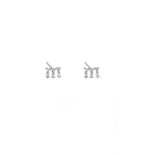 The Gothic Initial Earrings (Lowercase) | Sterling Silver | Single