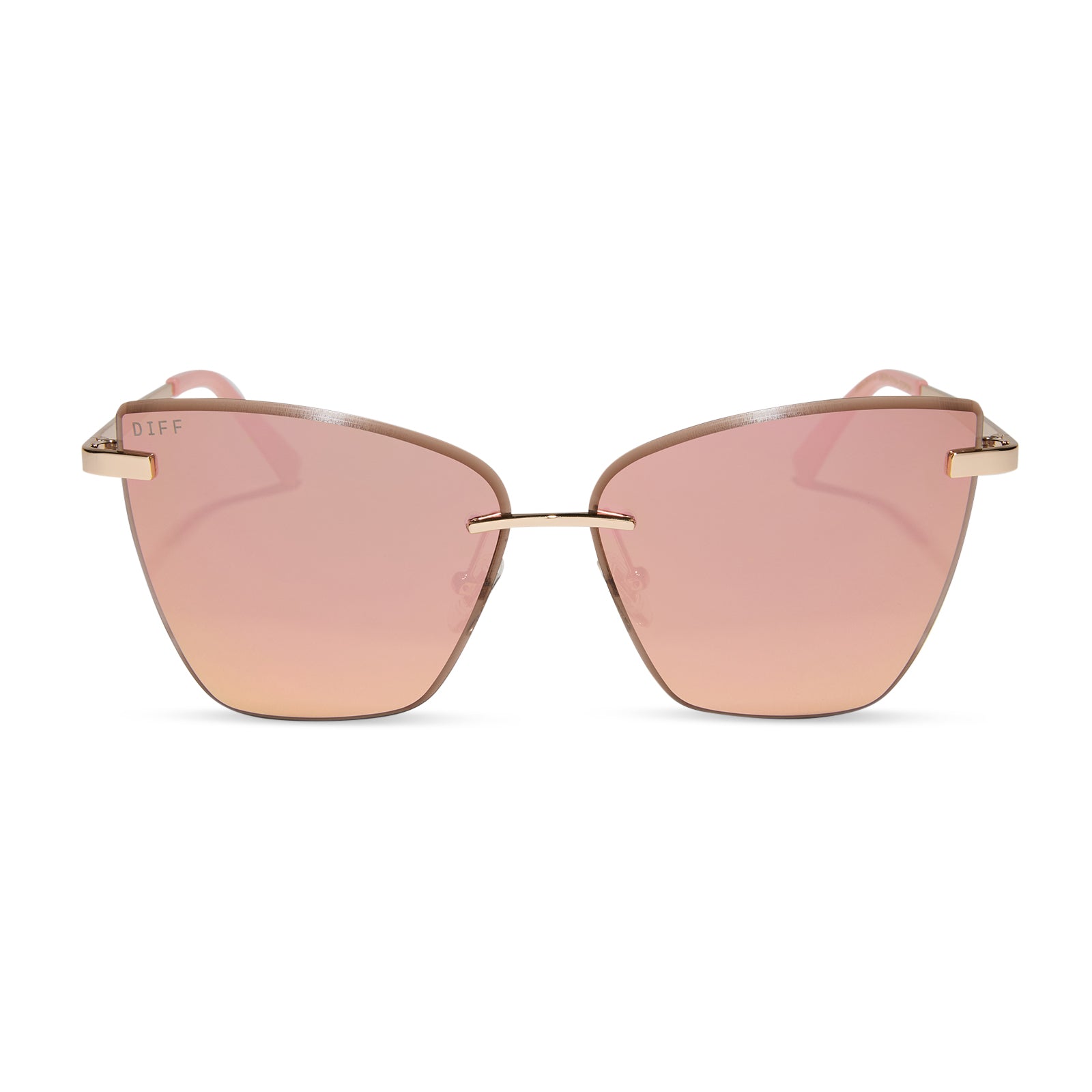 Womens | Becky V Sunglasses | Gold | Peach Lenses