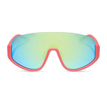 Unisex | Blazer Sunglasses | Coral | Turquoise Ice Polarized Lenses