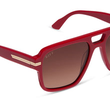 Unisex | Julien Navigator Sunglasses | Rouge Vogue | Warm Brown Gradient Lenses