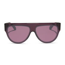 Womens | Georgie Sunglasses | Aubergine | Aubergine/Silver Flash Lenses
