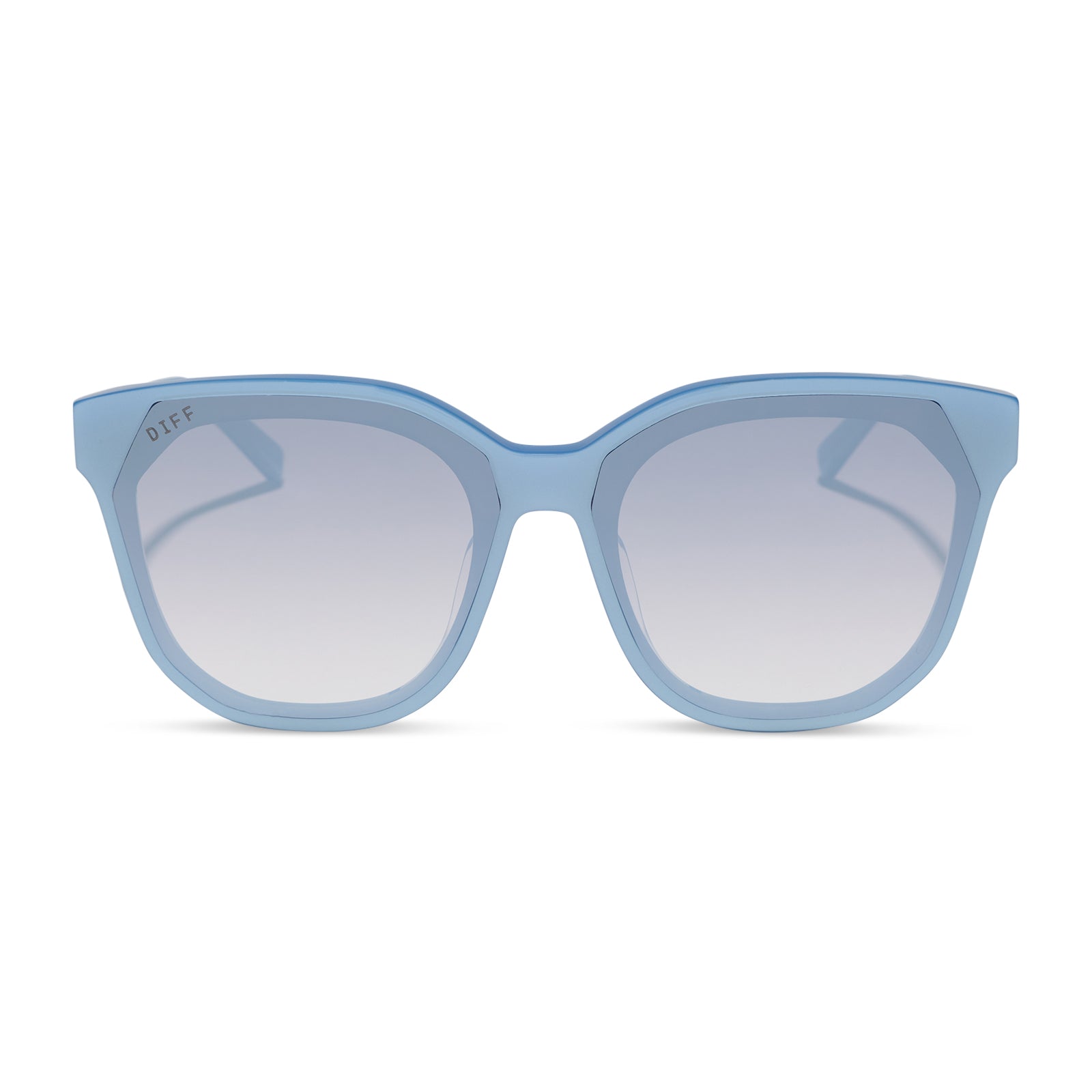 Womens | Gia Sunglasses | Light Blue | Slate Gradient Flash Lenses