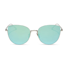 Womens | Kinsley Sunglasses | Silver | Aquatic Awe Lenses