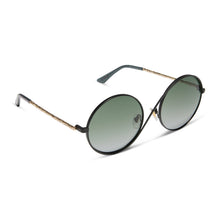 Womens | Elphaba Wire Frames Sunglasses | Classic Black Wire | Emerald Tint Gradient Lenses