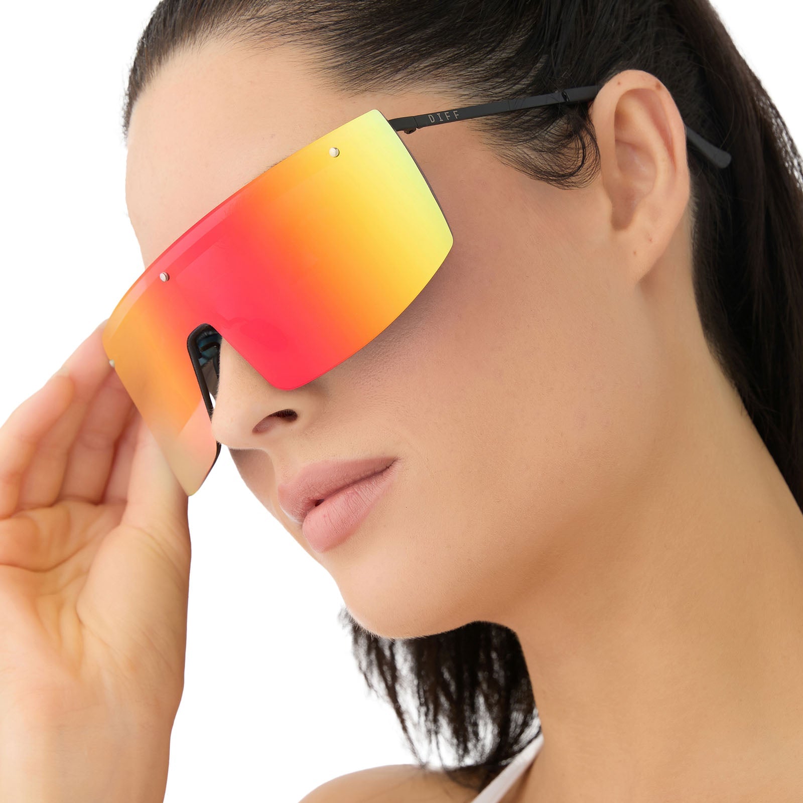 Unisex | Grandslam Sunglasses | Black | Rainbow Polarized Lenses
