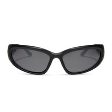 Unisex | Side Out Sunglasses | Matte Black | Grey W/ Silver Flash Polarized Lenses