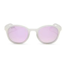 Unisex | Volley Sunglasses | Frosty Matte Crystal | Lavender Polarized Lenses