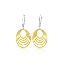 14Kt Yellow Gold Oval And Diamond Earring | Yellow Gold