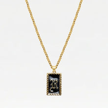 The Enamel Initial Pendant | Gold Vermeil