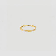 The M Essential Pave' Band | Gold Vermeil