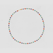 The Full Color Evil Eye Link Necklace | Gold