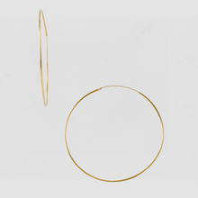 The Extra Large Thin Hoops | Gold