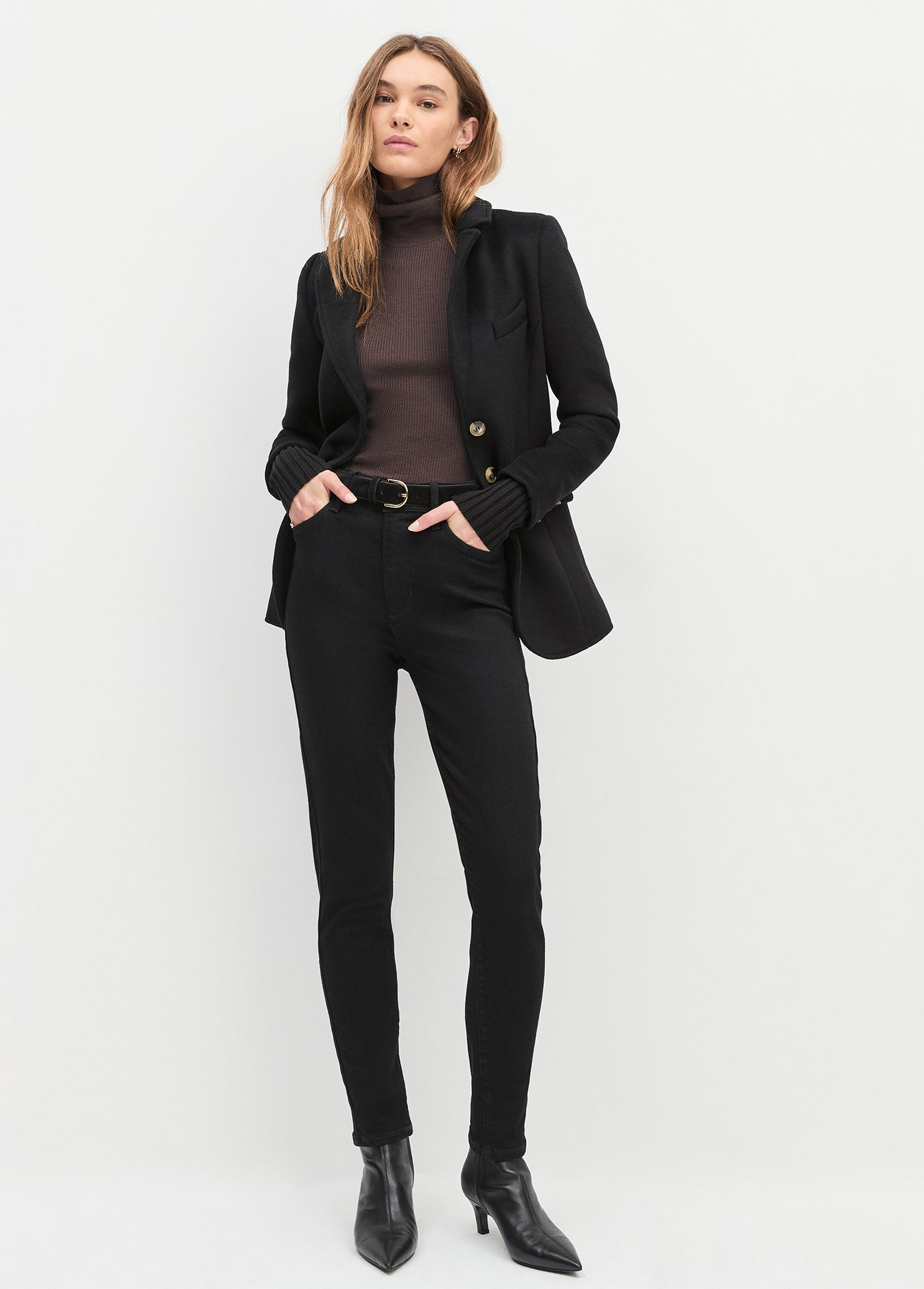 The Sara Super High Rise Skinny | Onyx