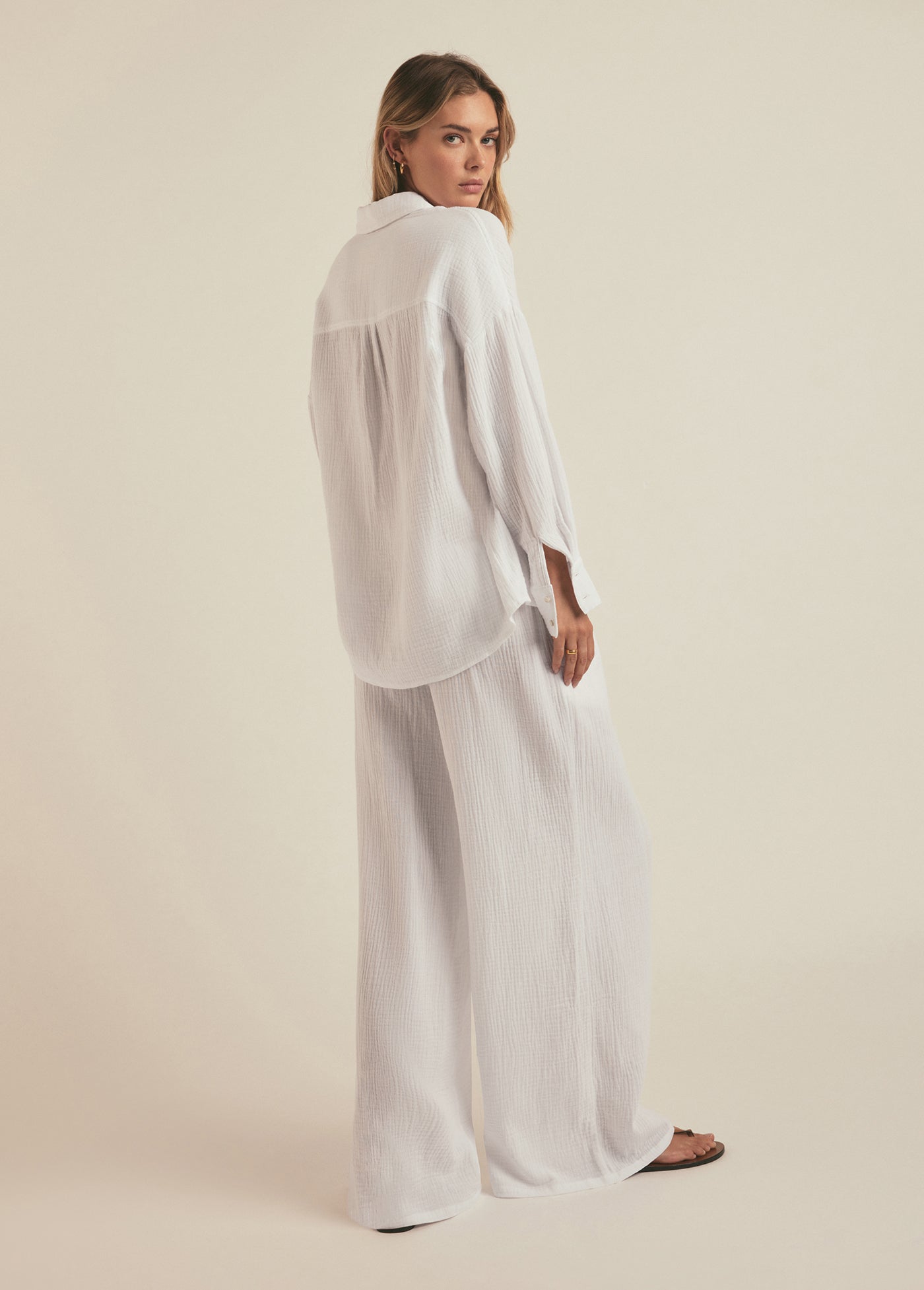 white cotton gauze
