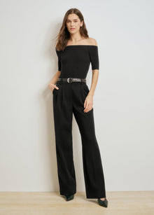The Sara Half Sleeve Top | Black