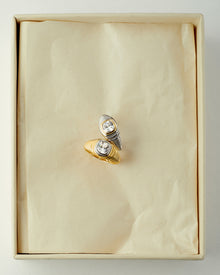The Georgia Stone Signet Ring | Cubic Zirconia | Gold