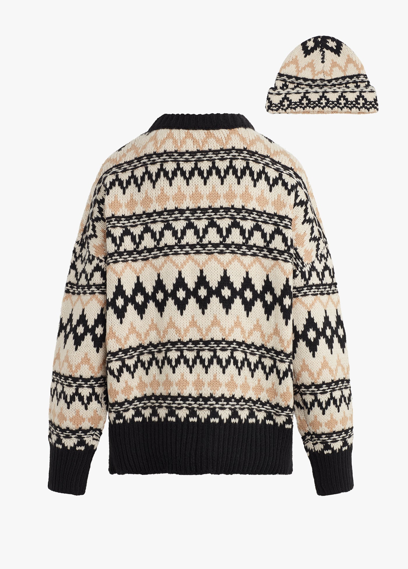 black tan fair isle