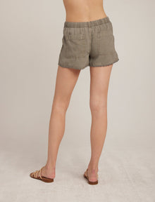 Frayed Hem Pocket Short | Soft Army