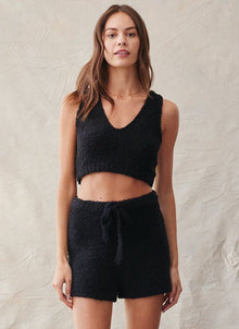 V-Neck Crop Cami - Black