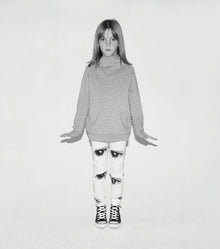 Kid | Eye Leggings | Heather Grey