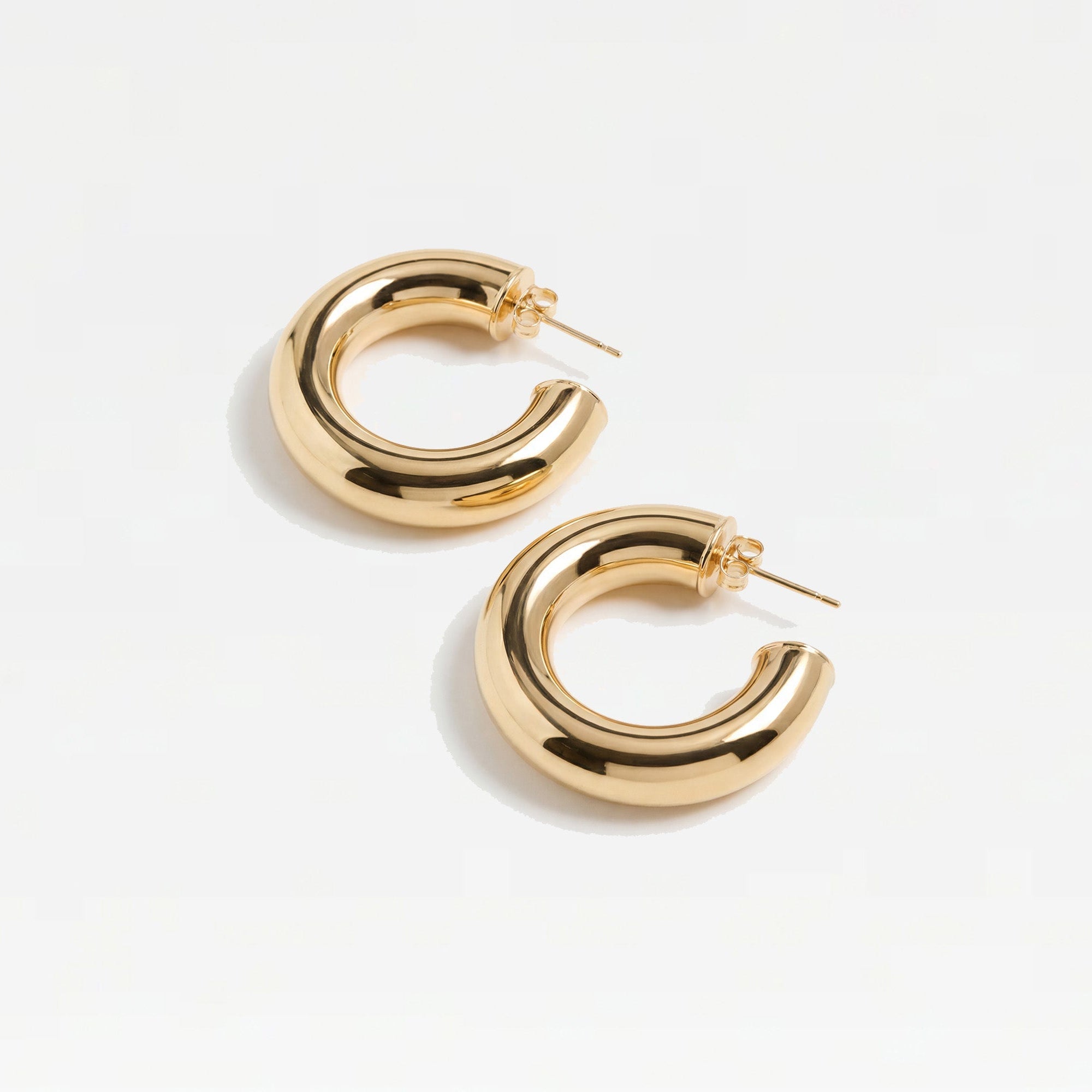 The Gold Madison Hoops | 18Kt Gold Plated Brass