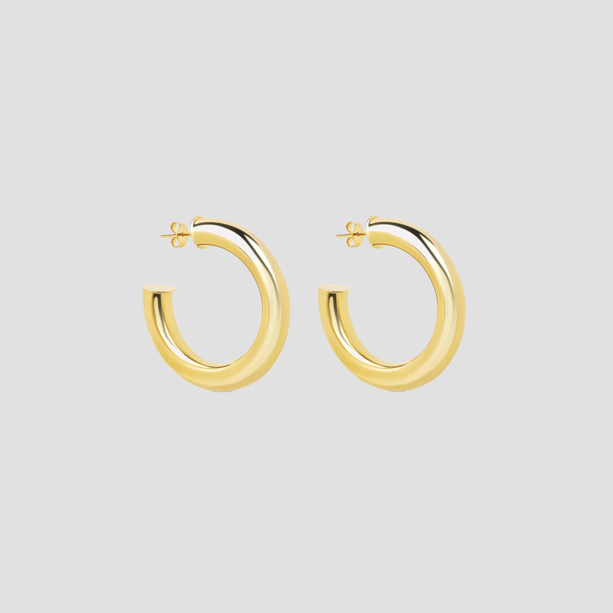 The Gold Madison Hoops | Gold