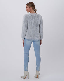 Knit Beaver Zip Jacket | Women | Gray