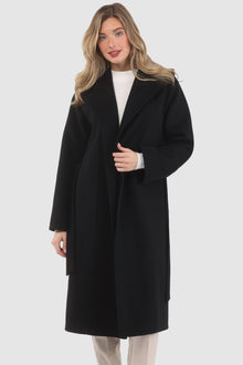 Loro Piana Wool Belted Short Coat | Women | Black