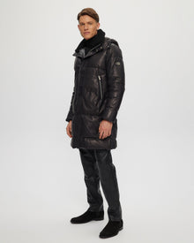 Après-Ski Parka With Detachable Select Shearling Lamb Collar | Men | Dark Charcoal x Black