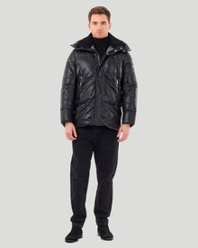 Après-Ski Parka With Detachable Select Shearling Lamb Collar | Men | Black x Black (V2)