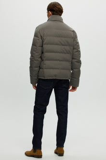 Loro Piana Cashmere Quilted Down Jacket | Men | Gray