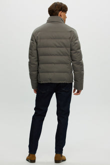 Loro Piana Cashmere Quilted Down Jacket | Men | Gray