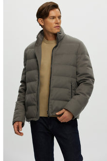 Loro Piana Cashmere Quilted Down Jacket | Men | Gray