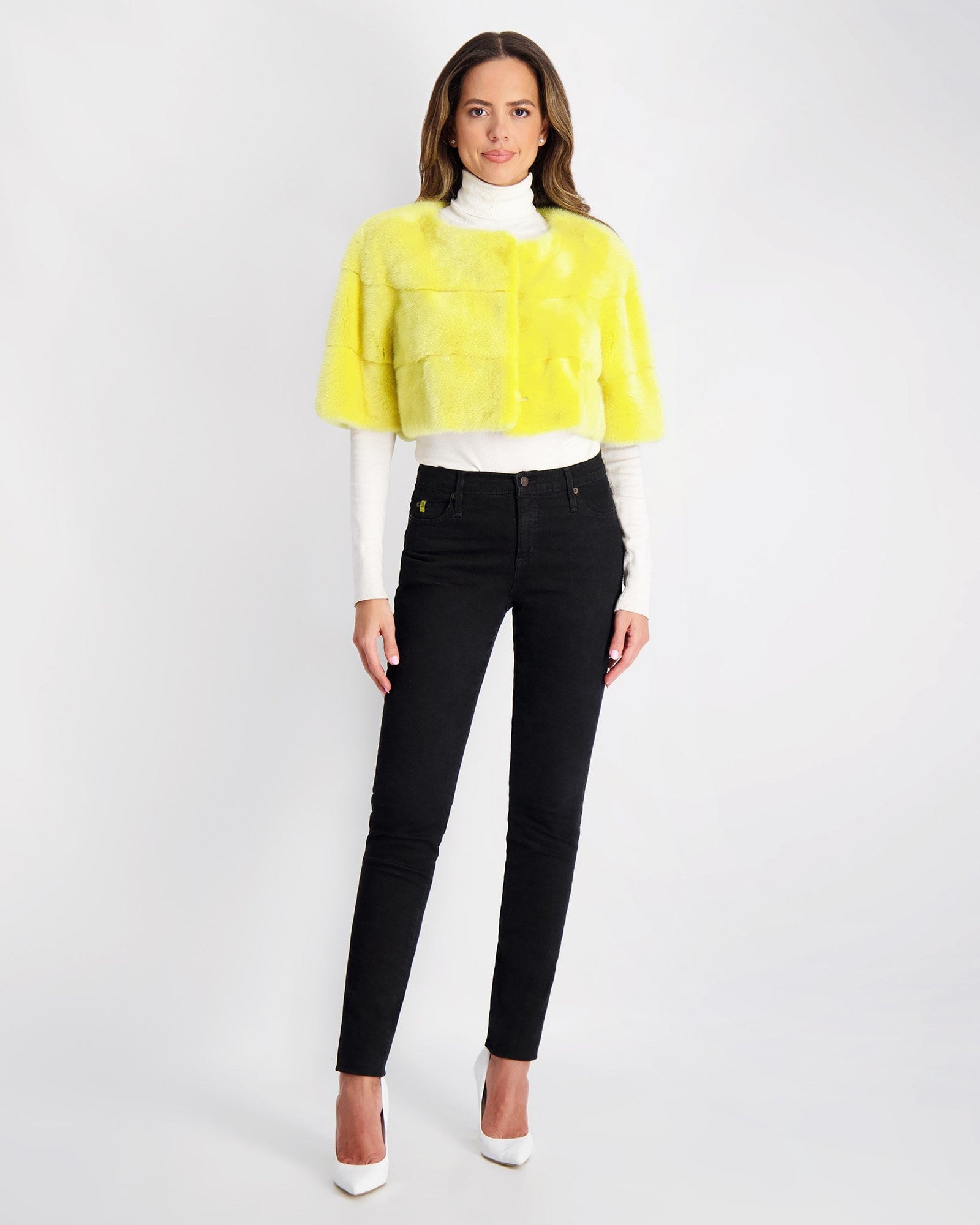 Mink Bolero | Women | Yellow