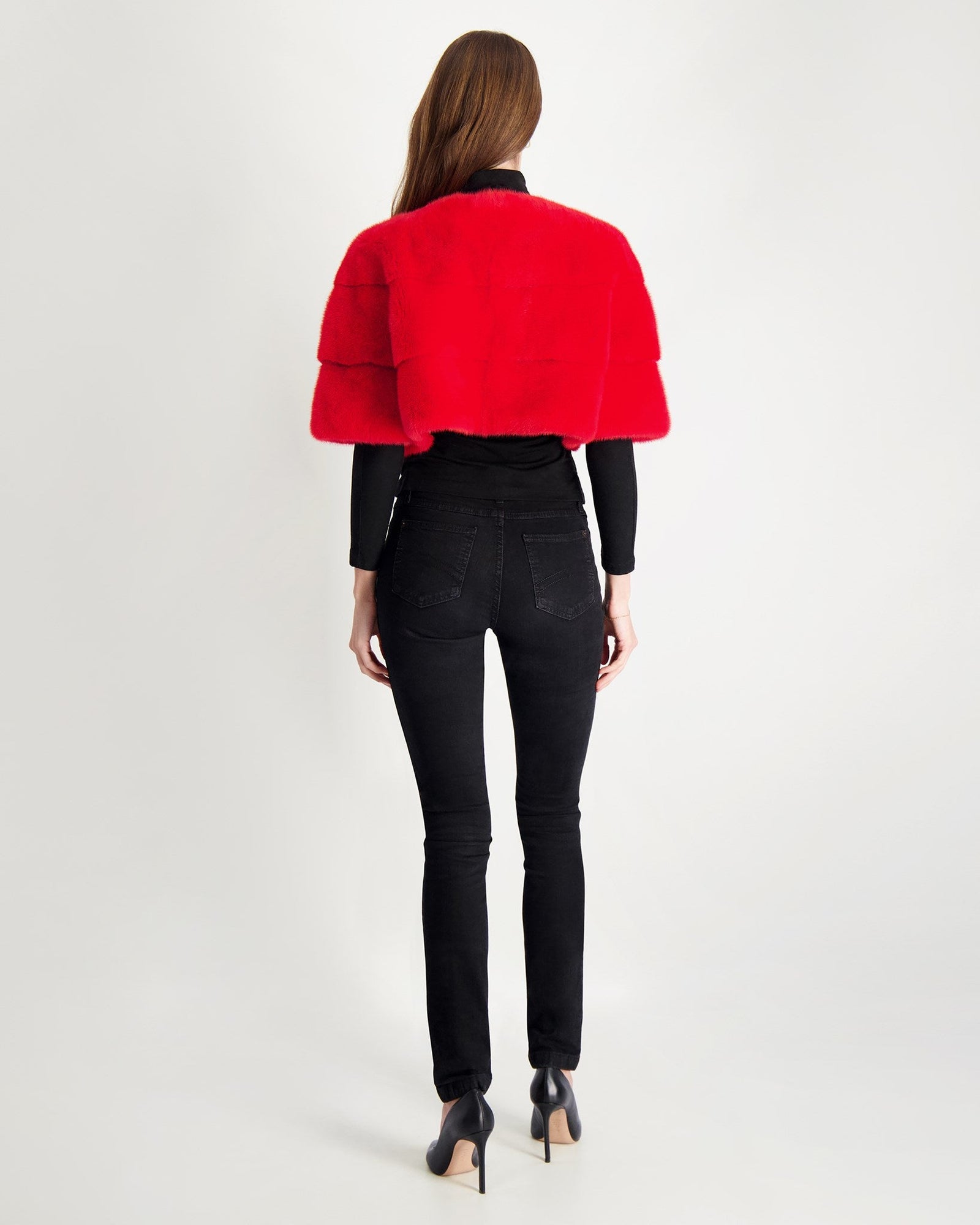 Mink Bolero | Women | Red