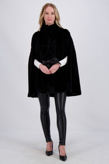 Mink Cape, Leather Belt | Women | Blackglama