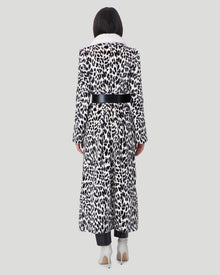 Mink Coat | Women | Crystal Beige Leopard Print