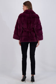 Mink Jacket, Mink Belt | Women | Magenta