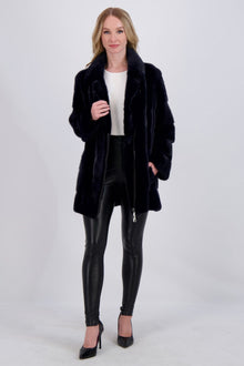 Mink Jacket | Women | Navy