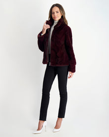 Mink Jacket | Women | Wine