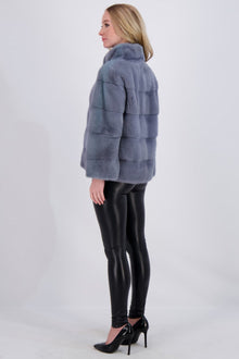 Mink Jacket | Women | Cadet Blue (V1)