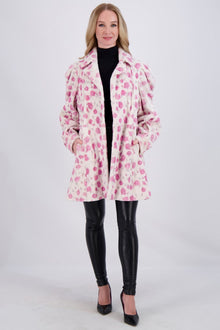 Mink Jacket | Women | White Floral Print