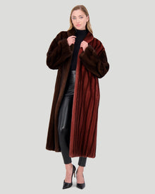 Mink Let Out Coat | Women | Guava x Mahogany