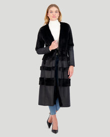 Mink Nappa Coat | Women | Black