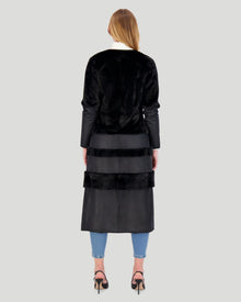 Mink Nappa Coat | Women | Black